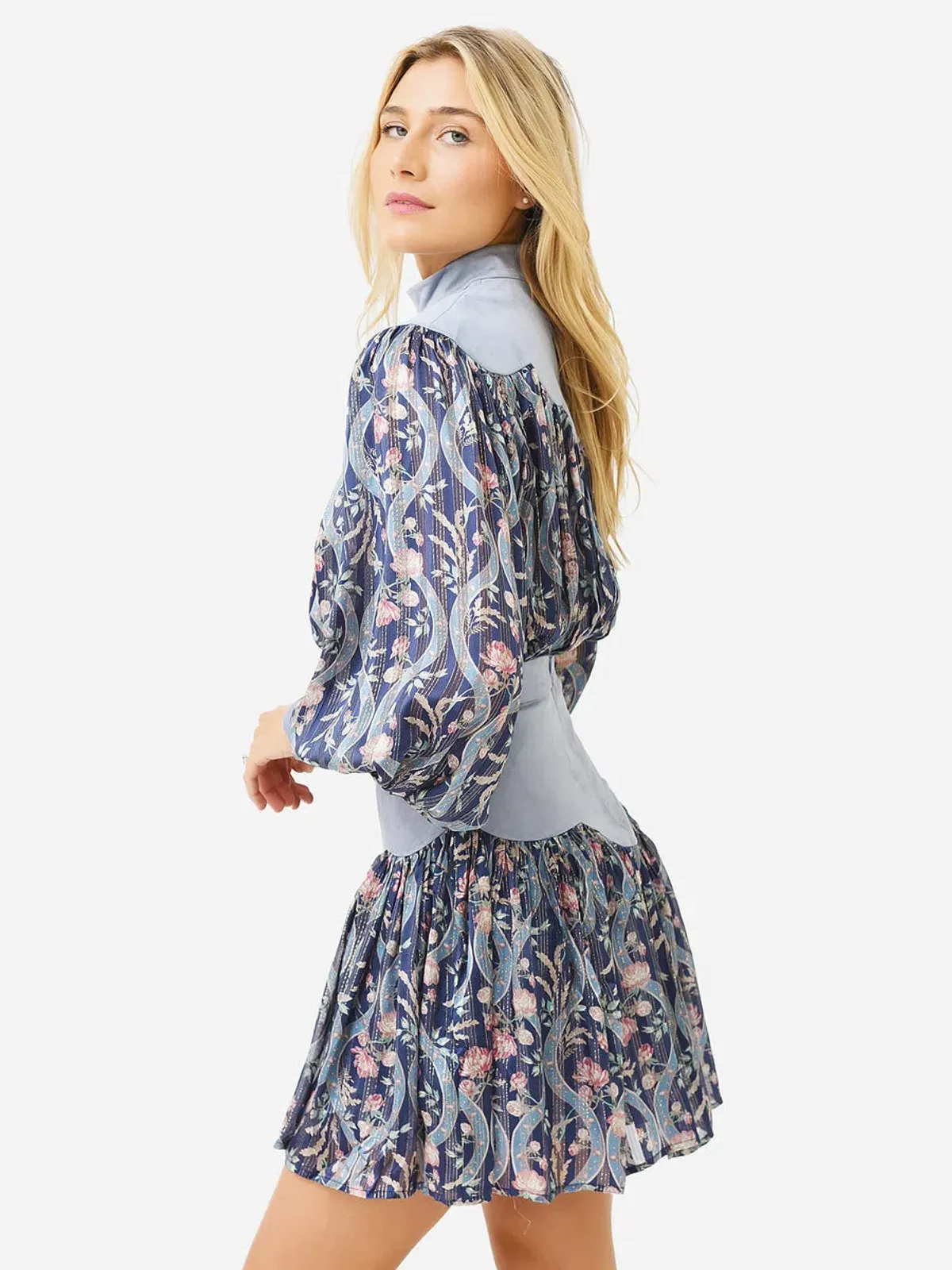 Alemais Canter Scallop Mini Dress - Image 3
