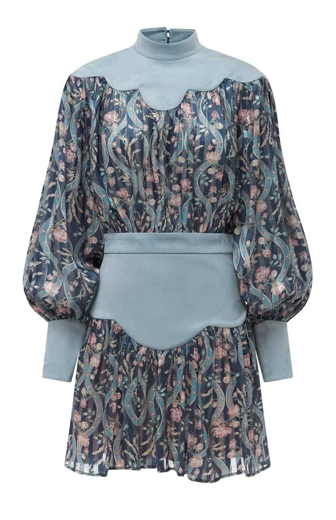 Alemais Canter Scallop Mini Dress for rent on The Volte - main image