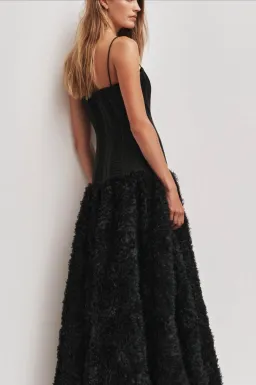 Aje Colette Maxi Dress Black for rent on The Volte - image 2