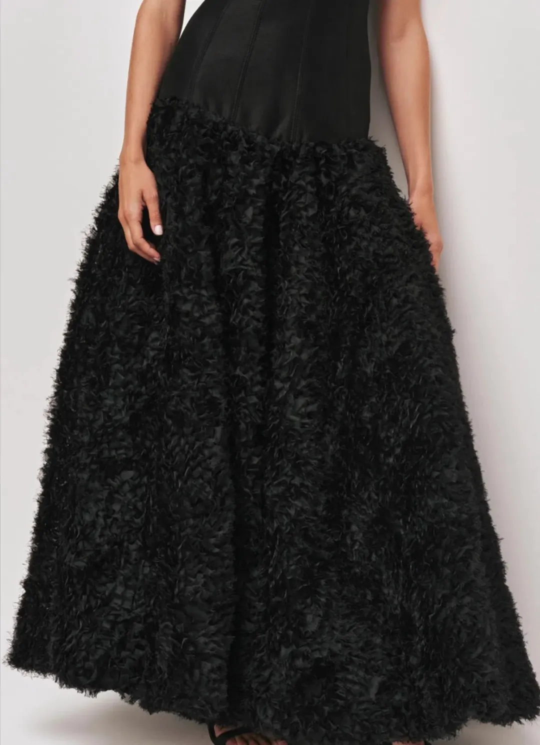 Aje Colette Maxi Dress Black for rent on The Volte - main image