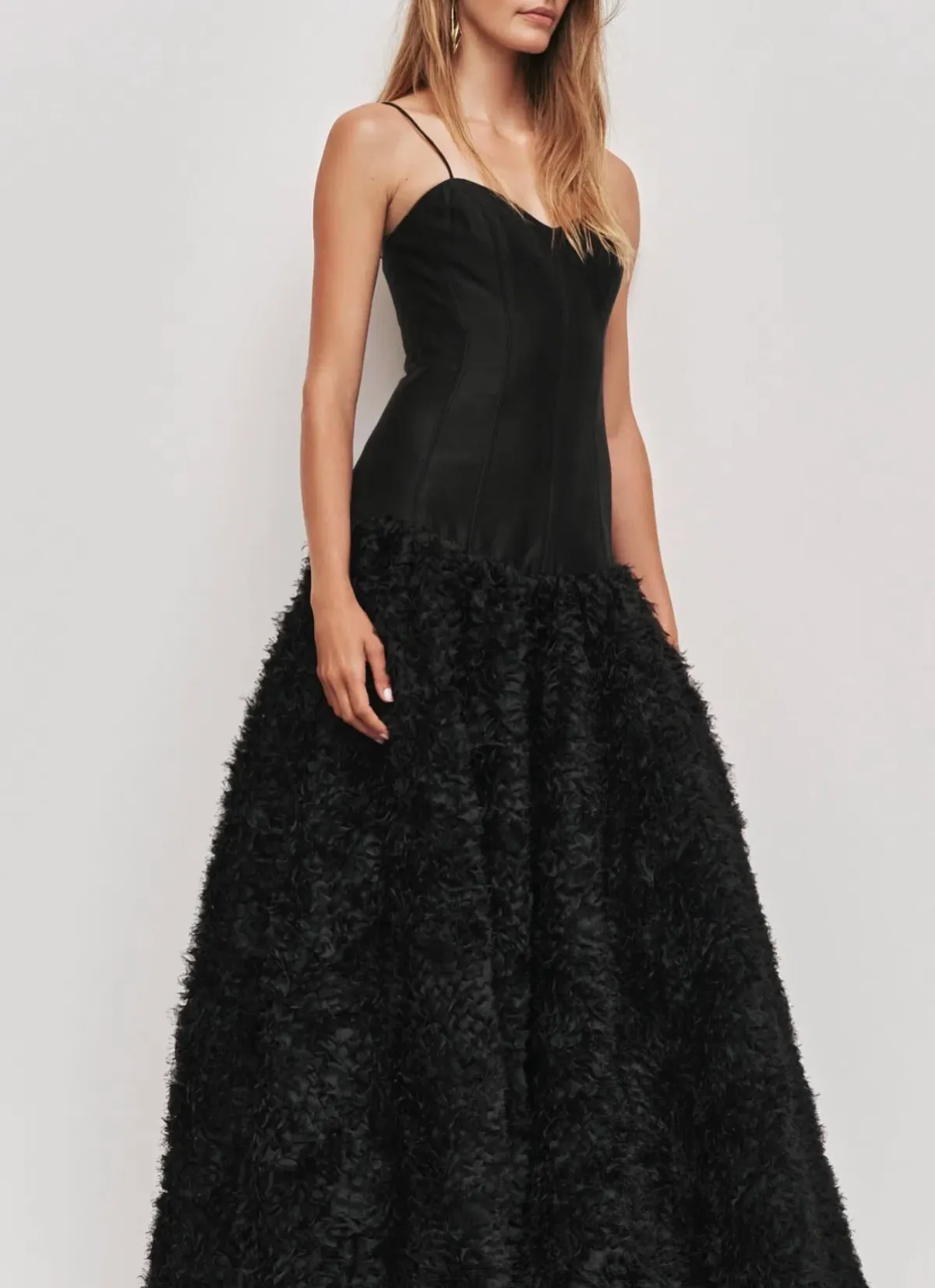 Aje Colette Maxi Dress Black for rent on The Volte - main image