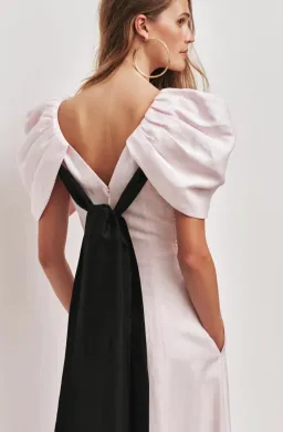 Bisou Midi Dress Pink for rent on The Volte - image 3