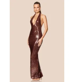 Nookie Siren Gown in Brown Size S/AU8 for rent on The Volte - image 3