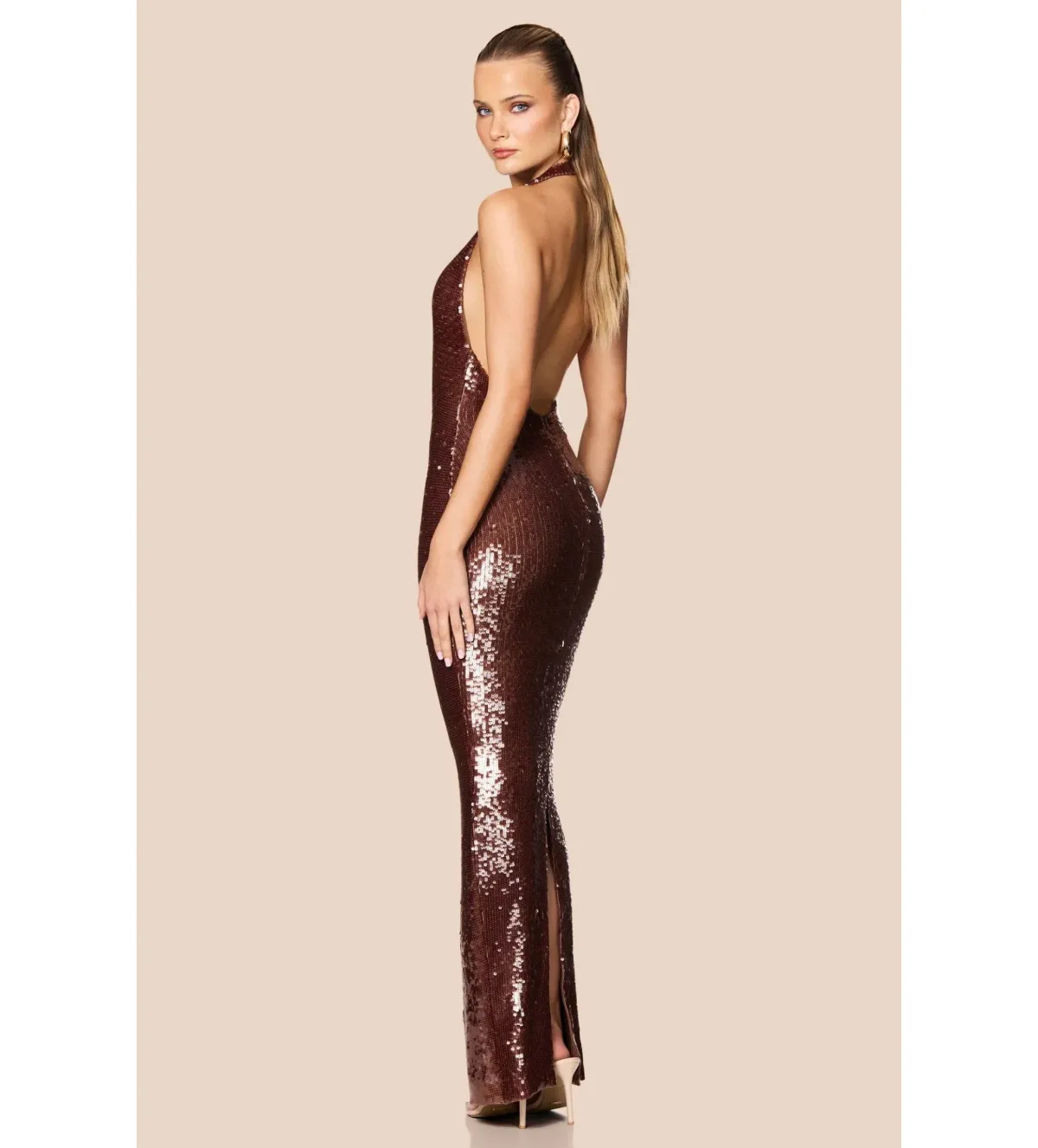 Nookie Siren Gown in Brown Size S/AU8 - Image 2