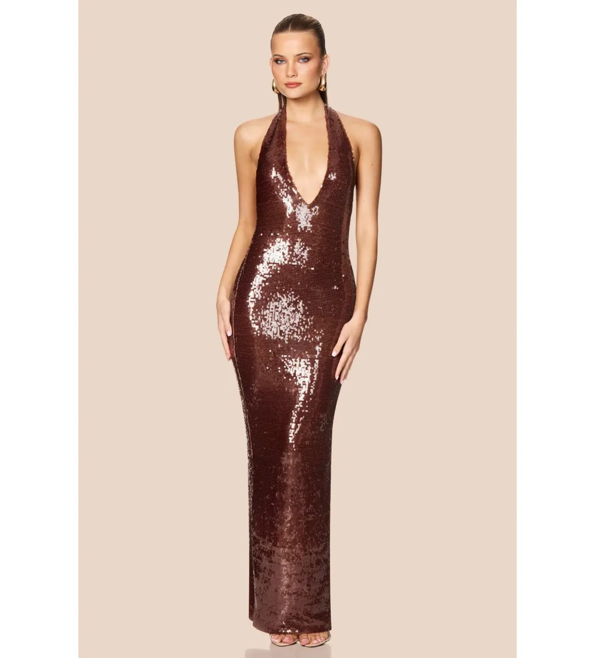 Nookie Siren Gown in Brown Size S/AU8 - Image 1