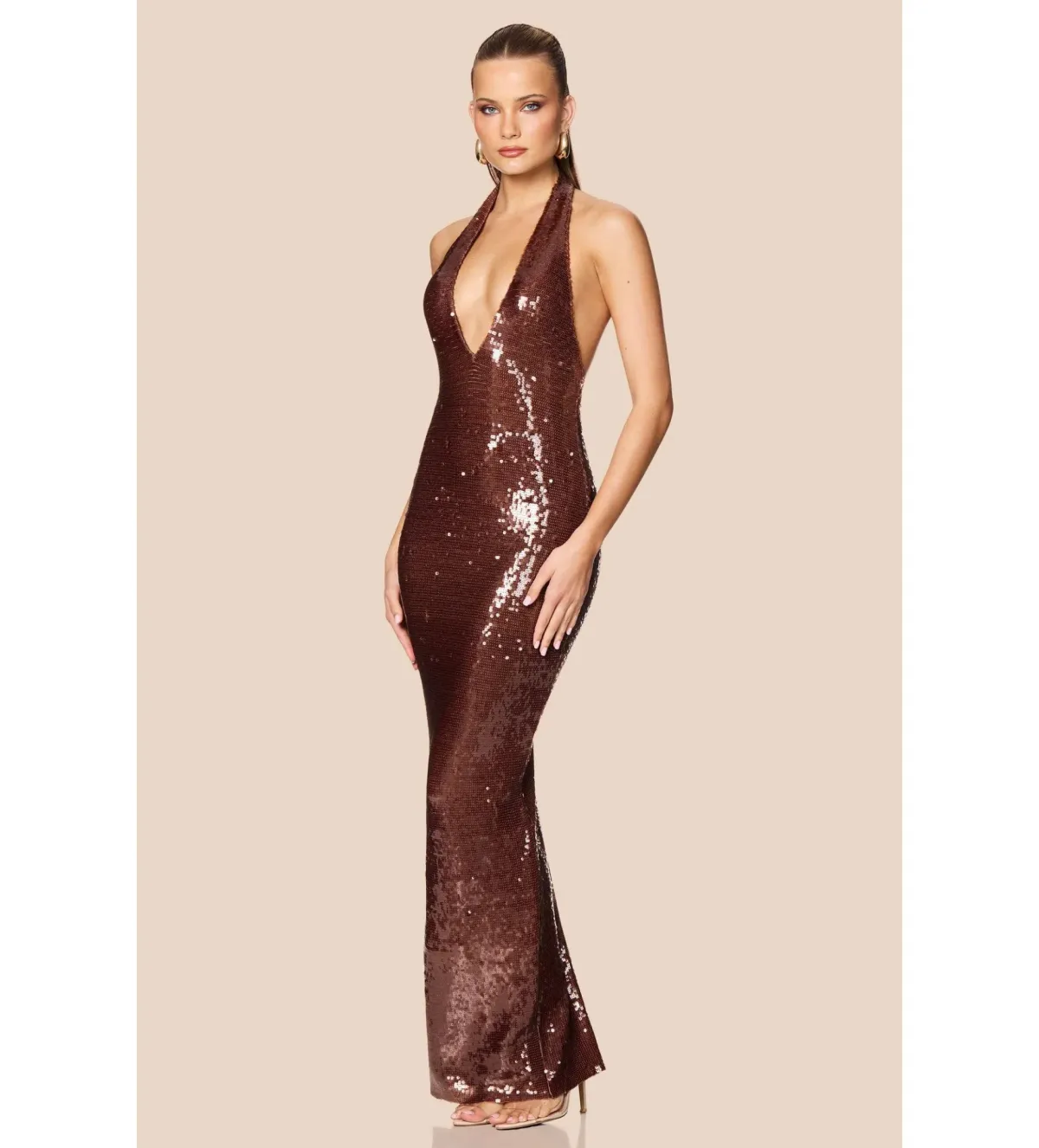 Nookie Siren Gown in Brown Size XS/AU6 - Image 3
