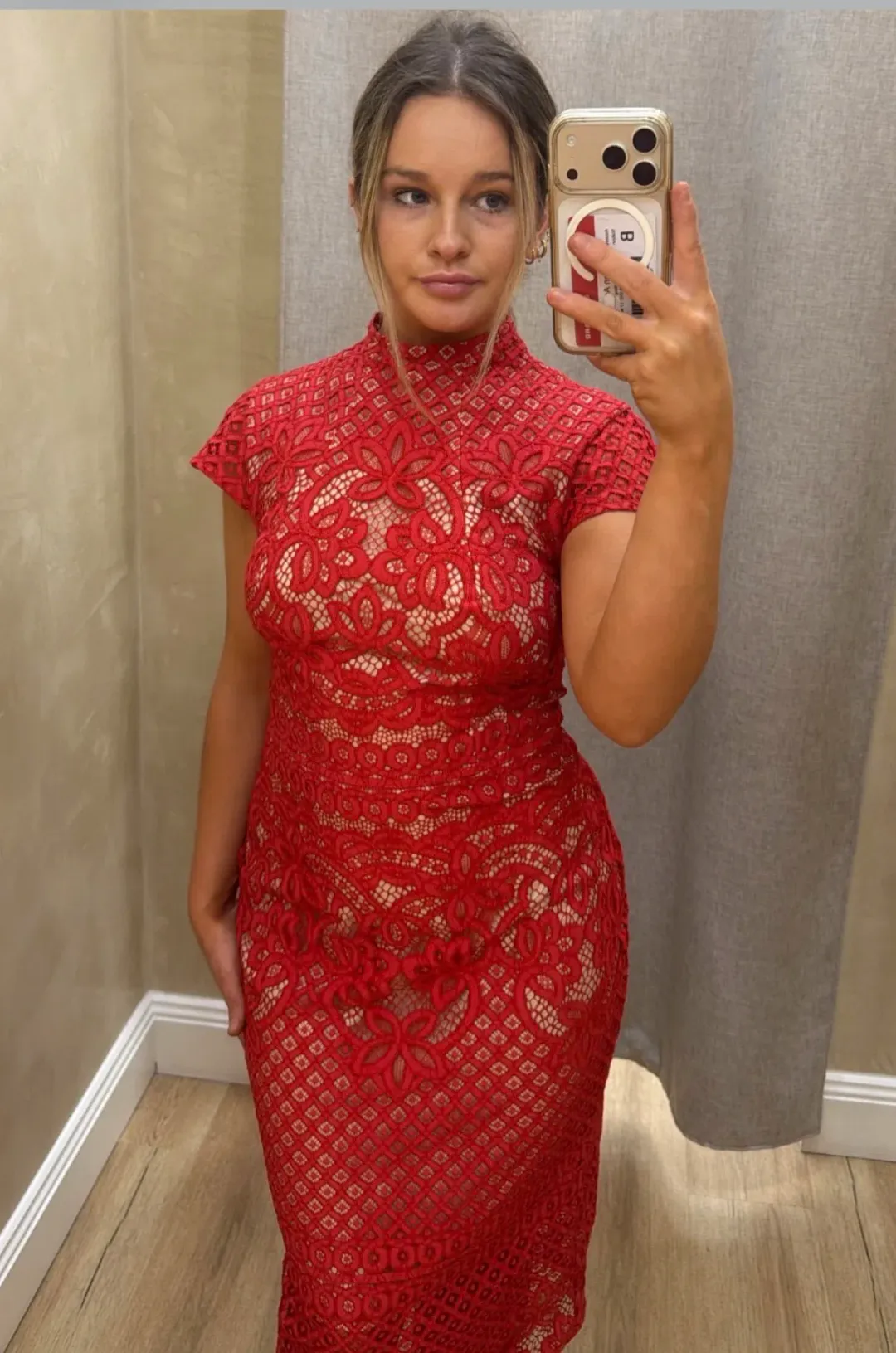 Red Lace dress from Lover for rent on The Volte - main image