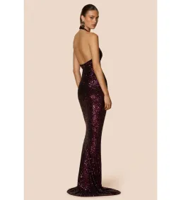 Nookie Diva Plunge Gown in Boysenberry Size M/AU10 for rent on The Volte - image 3