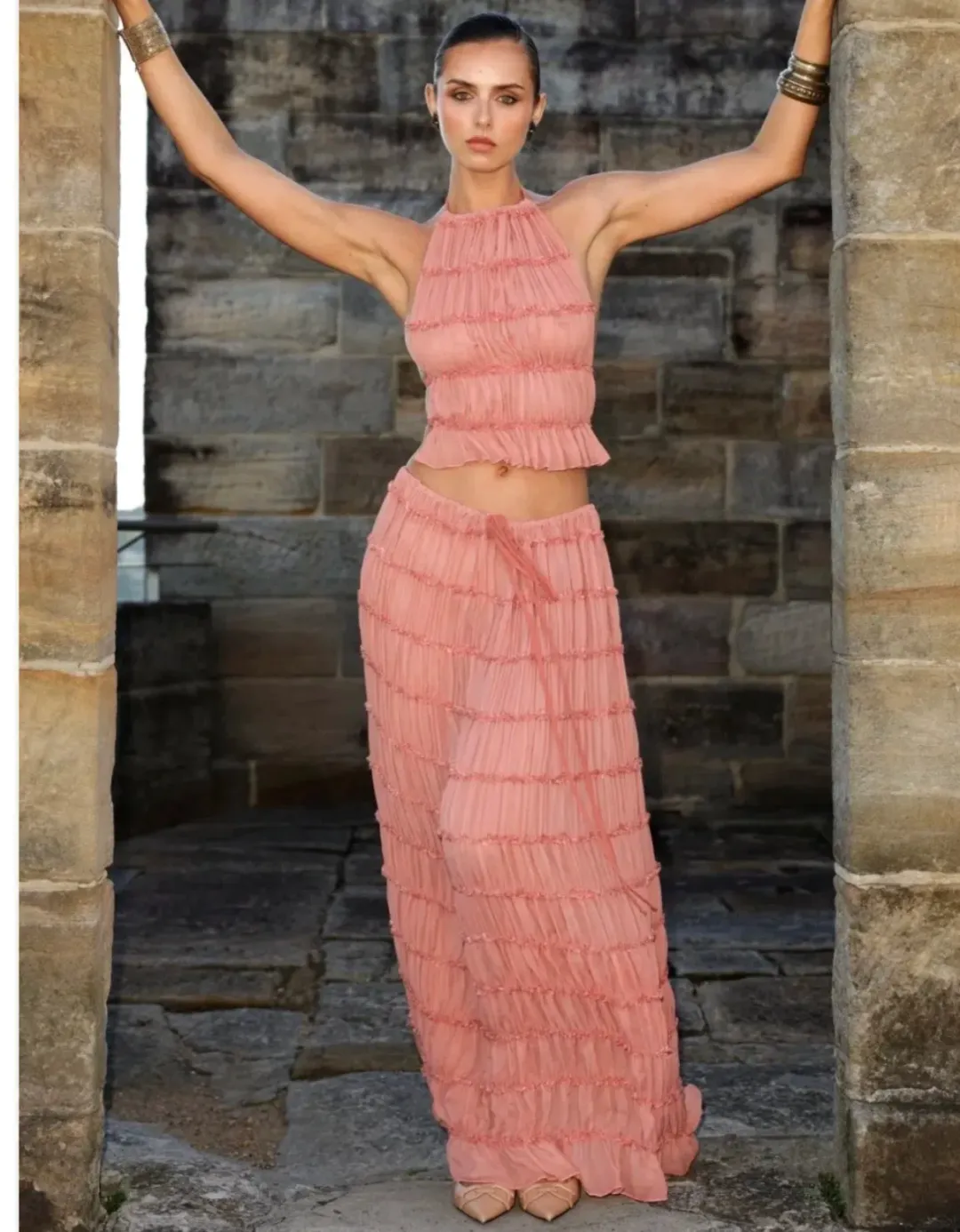 Ariana ORI Juliette Set Peach for rent on The Volte - main image