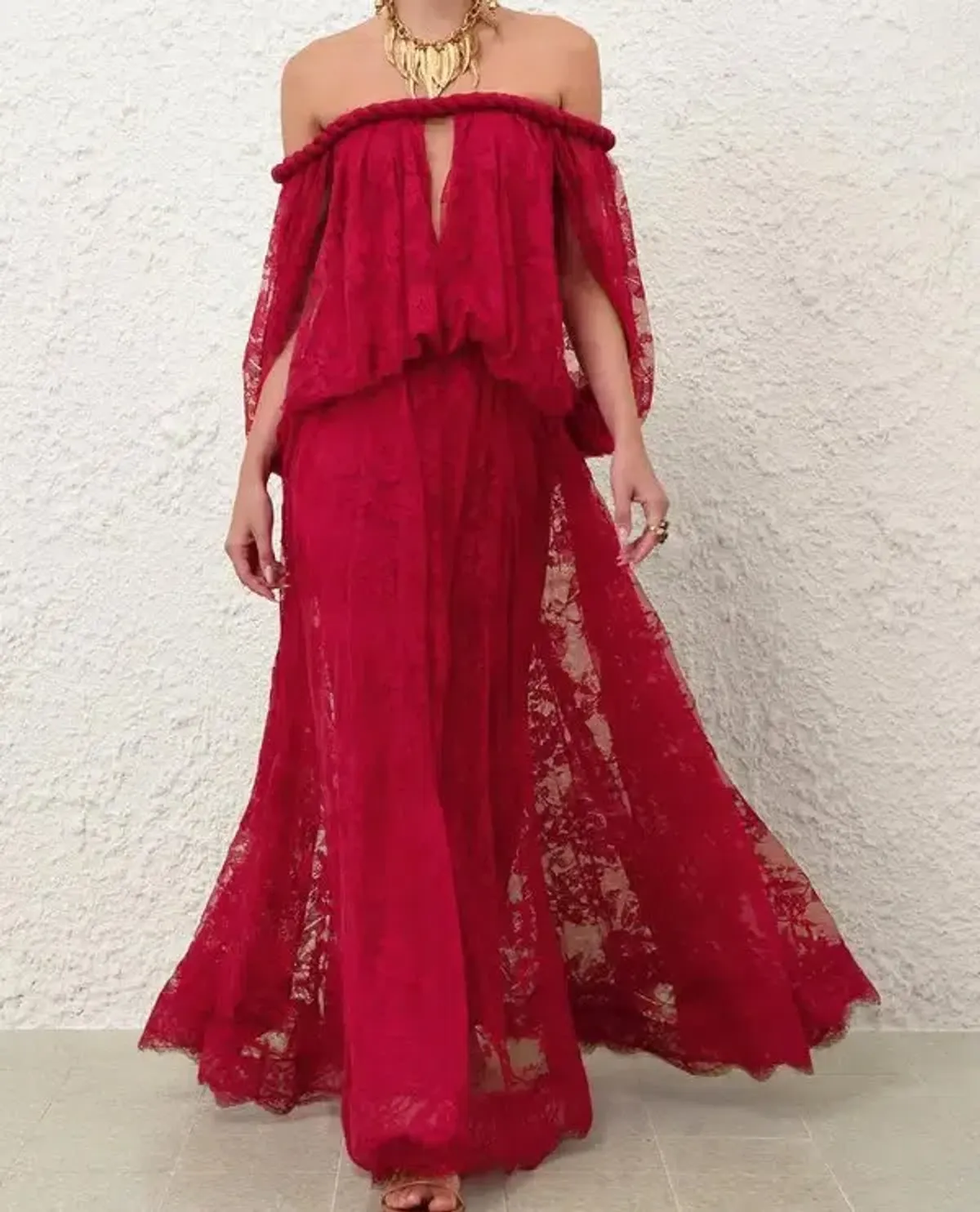 ZIMMERMANN Luna Twist Lace Gown Size 1/ AU8-10 - Image 1
