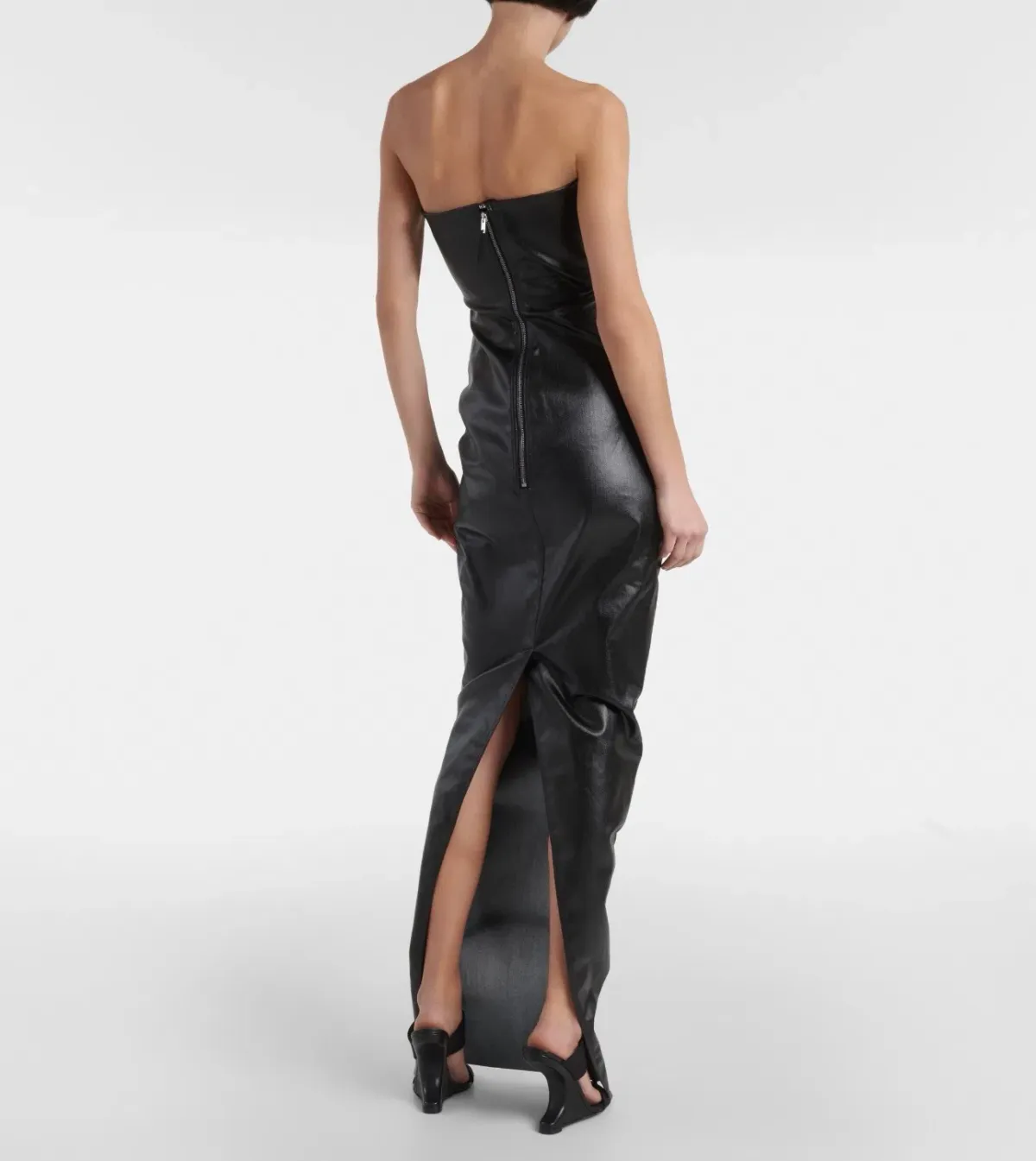 Rick Owens Prong cutout coated gown - Size 12 - Image 3