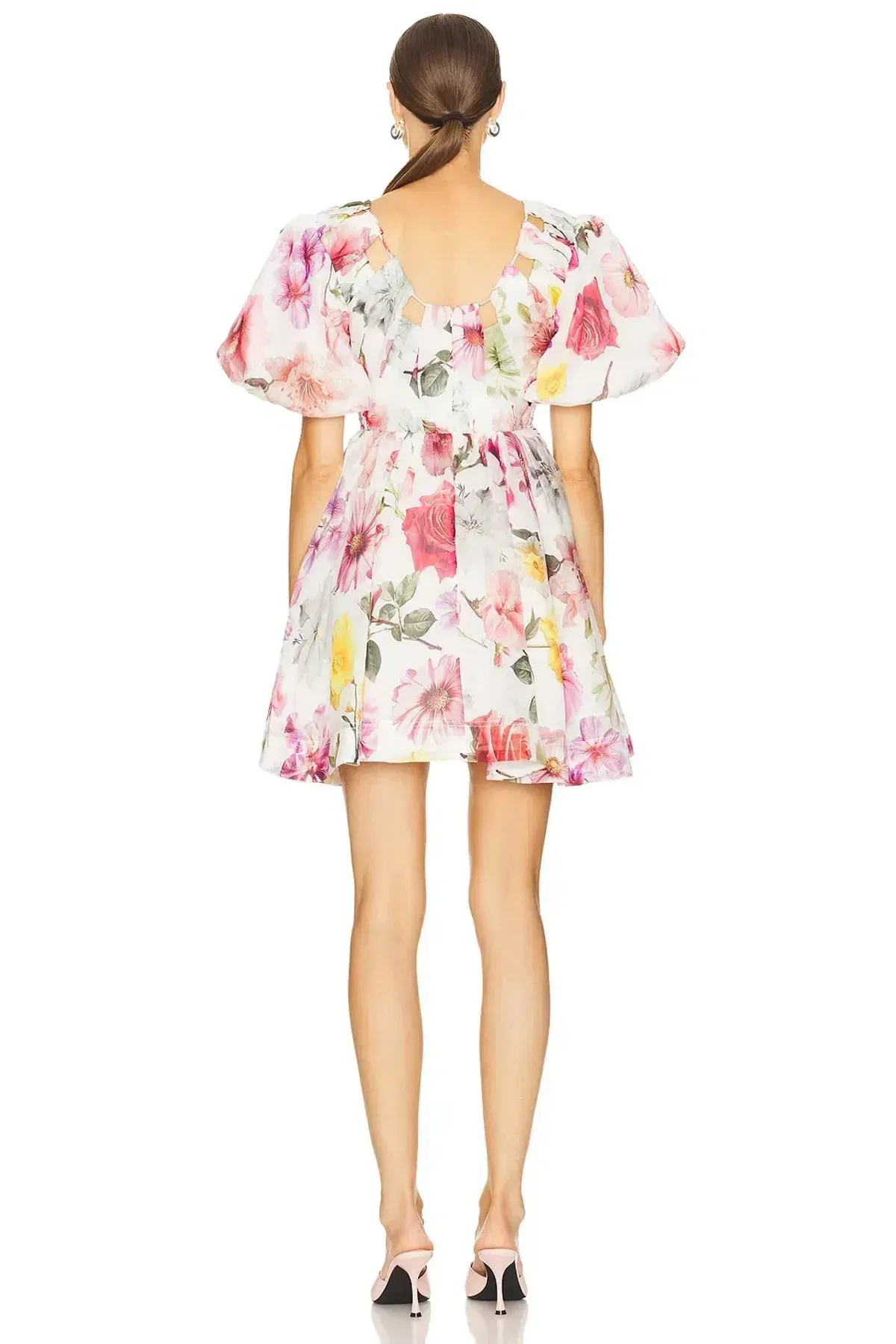 Aje Fleur Mini Dress in Collage Floral – Size 14 - Image 3