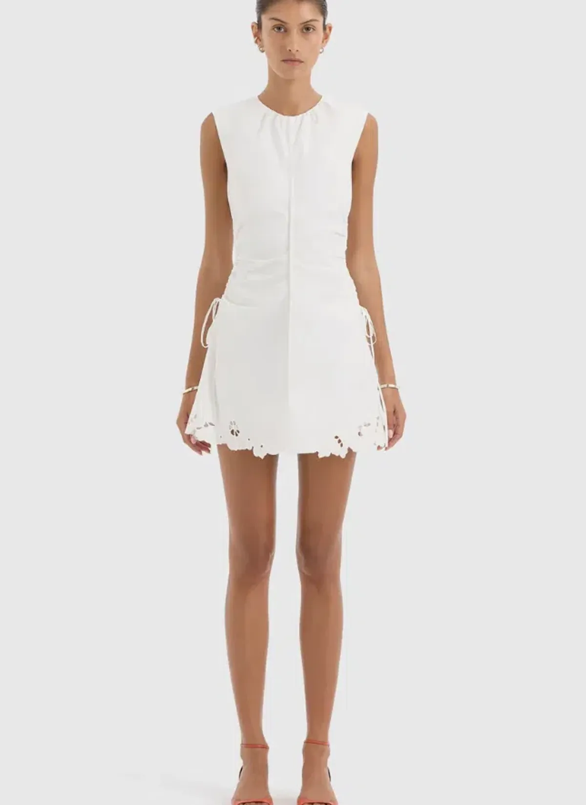 Sir Klara Mini Dress in Ivory Size 0/6 - Image 1