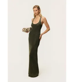 Arcina Ori Indi Dress in Khaki Metallic Size XS/AU6 for rent on The Volte - image 1