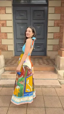 Alemais Mlak Halter Midi Dress Size 8 for rent on The Volte - image 3