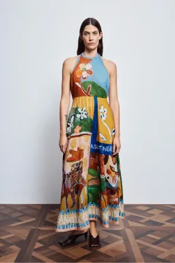Alemais Mlak Halter Midi Dress Size 8 for rent on The Volte - image 1