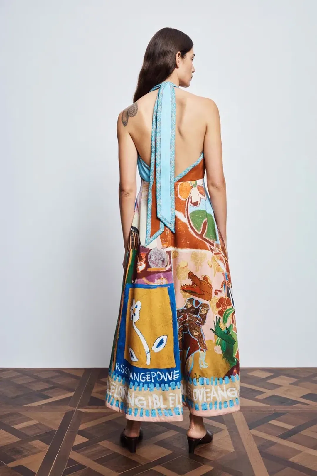 Alemais Mlak Halter Midi Dress Size 8 for rent on The Volte - main image