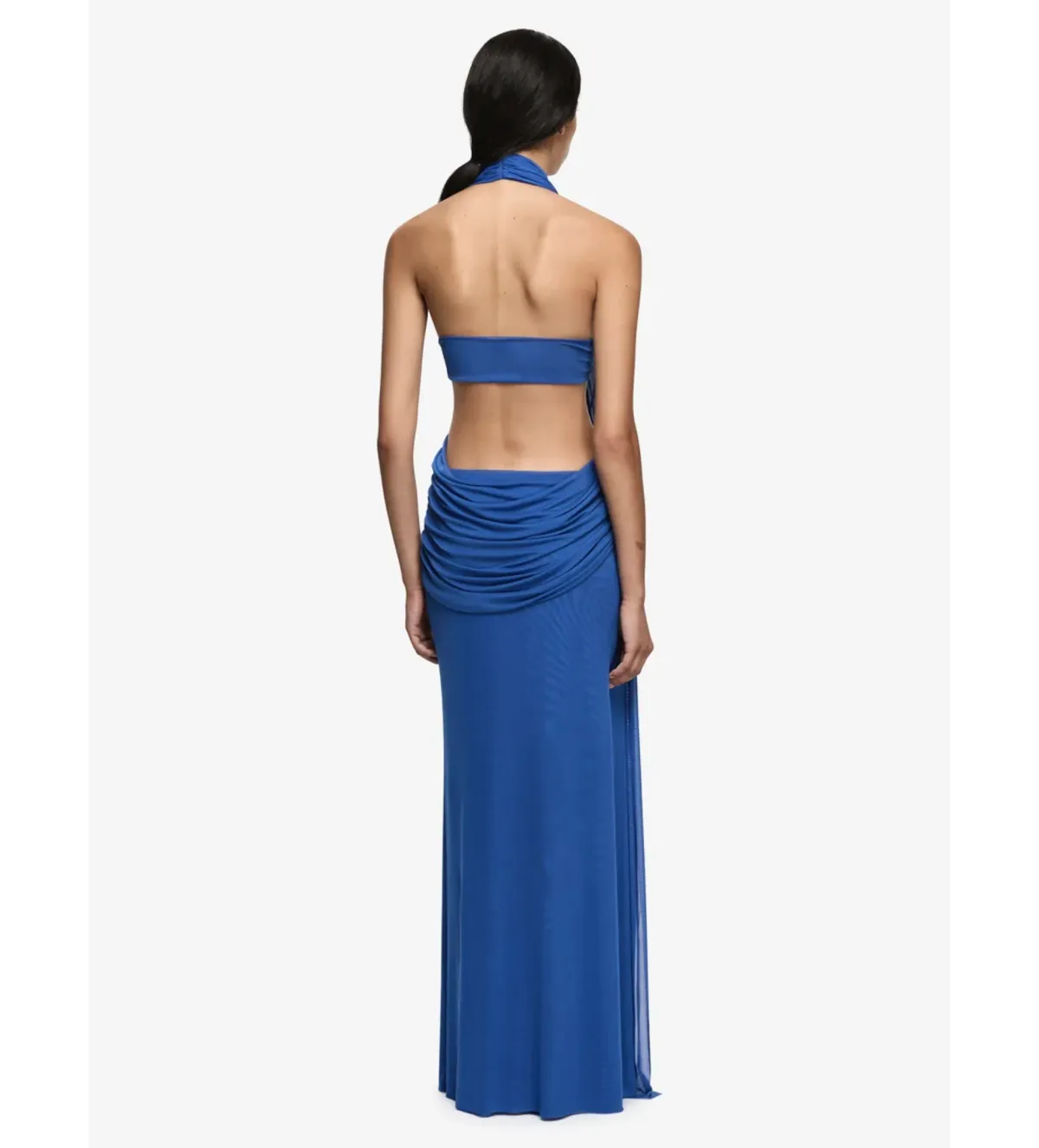 Bec & Bridge Charlize Halter Maxi Dress in Cobalt Blue Size AU6 - Image 3