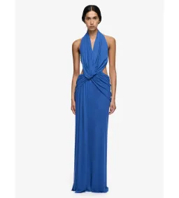 Bec & Bridge Charlize Halter Maxi Dress in Cobalt Blue Size AU6 for rent on The Volte - image 1