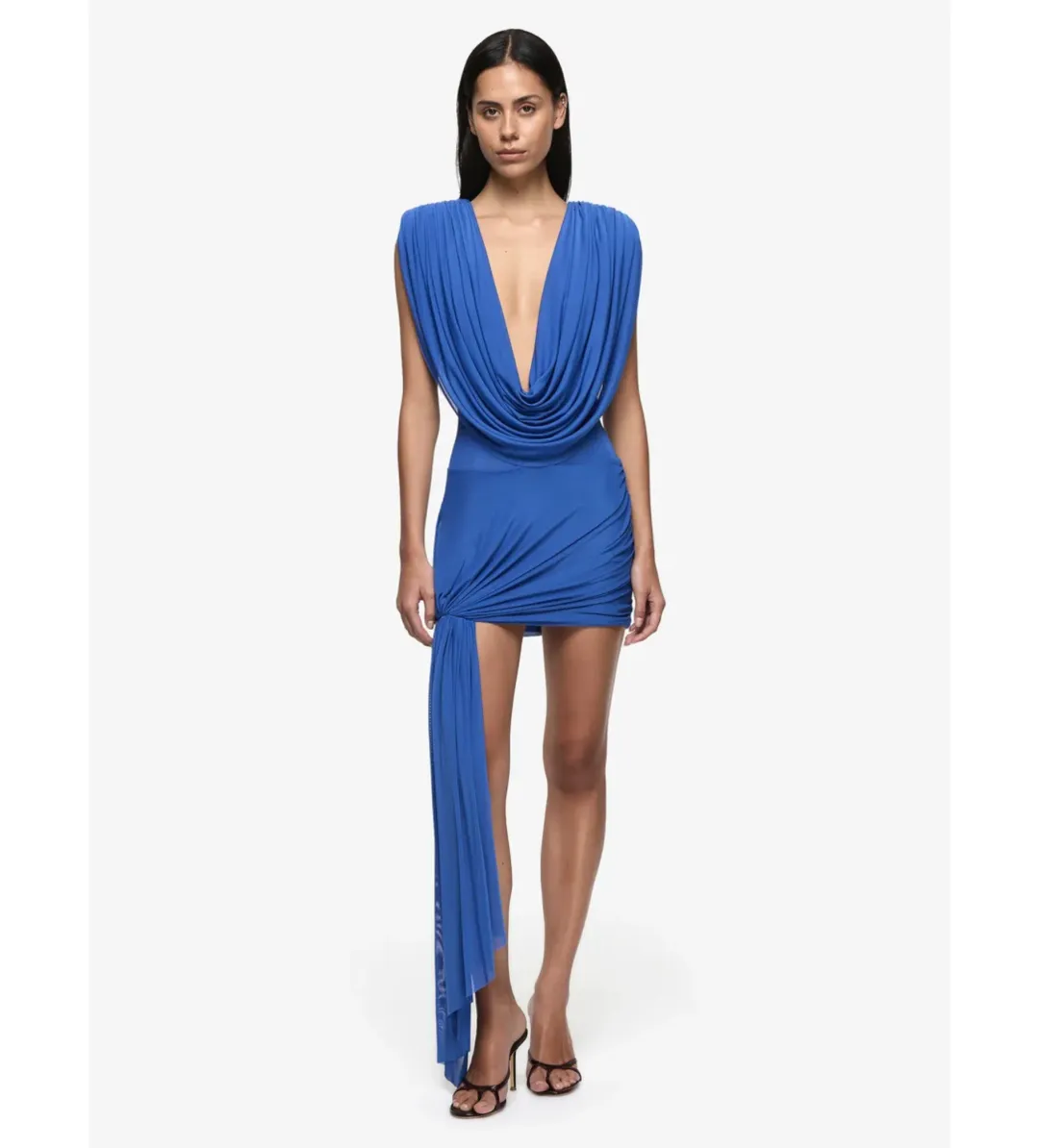 Bec & Bridge Arianna Cowl Mini Dress in Cobalt Blue Size AU6 for rent on The Volte - main image