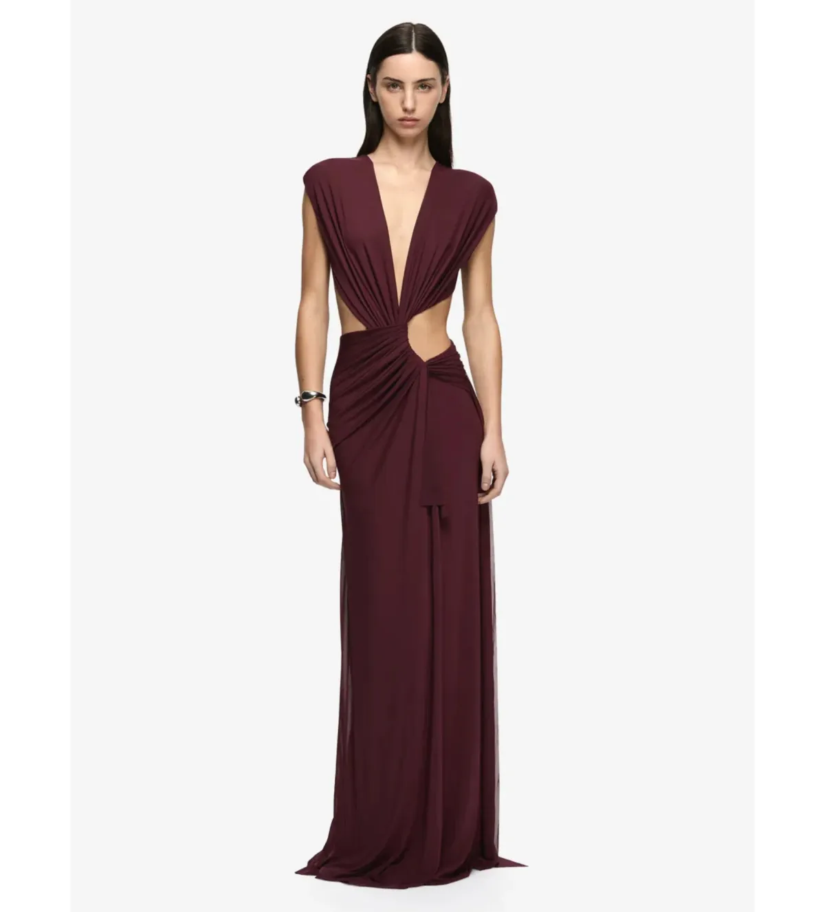 Bec & Bridge Odea Maxi Dress in Plum Size AU6 for rent on The Volte - main image