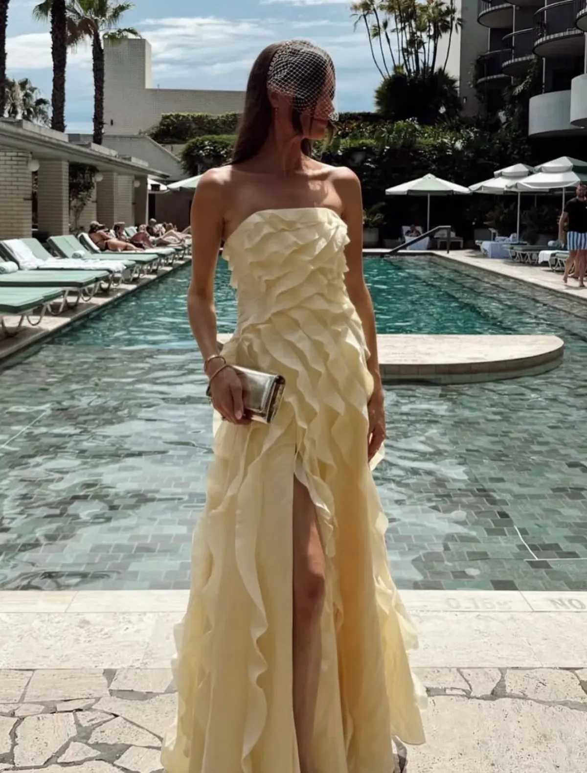 Aje Allairie Gown Dress Butter Yellow Size 12 - Image 1