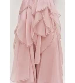 Aje Nisha Gown Fawn Pink Size 6 for rent on The Volte - image 3