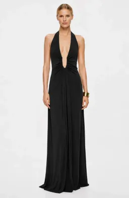 MISHA Jennifer Cupro Dress Black Size XS for rent on The Volte - image 2