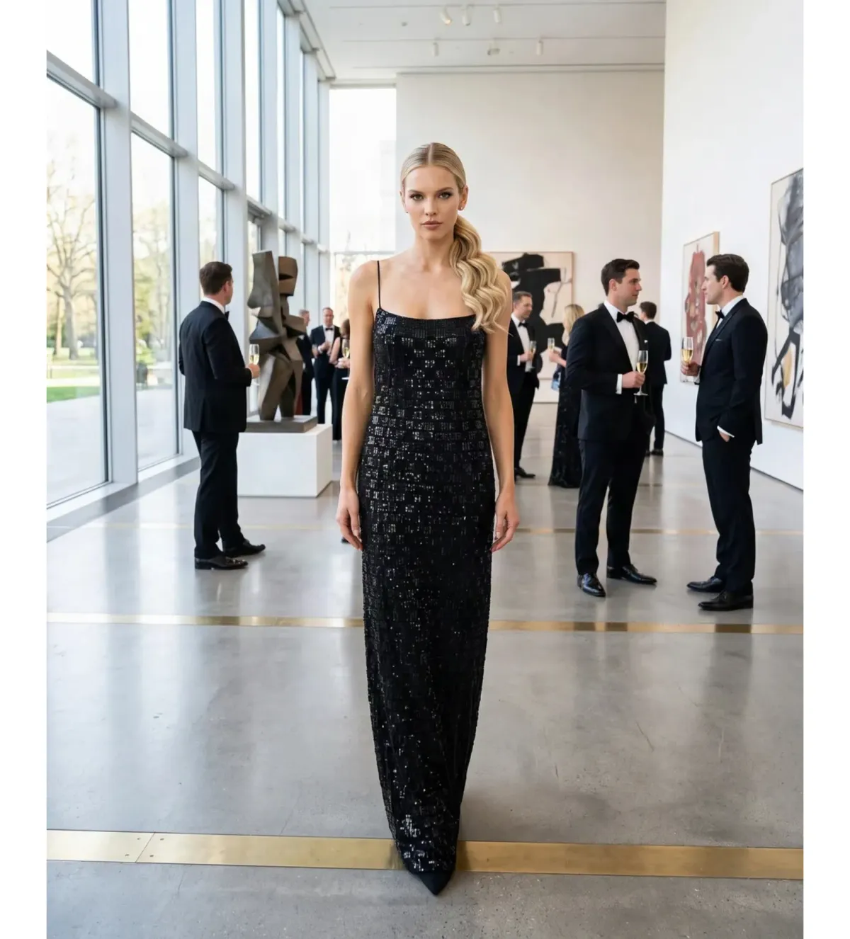 Arcina Ori Stevie Maxi Dress Black Size M/AU 10 - Image 2