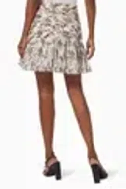 Zimmermann Pleated Mini Skirt Bird Toile Print size 14 for rent on The Volte - image 1