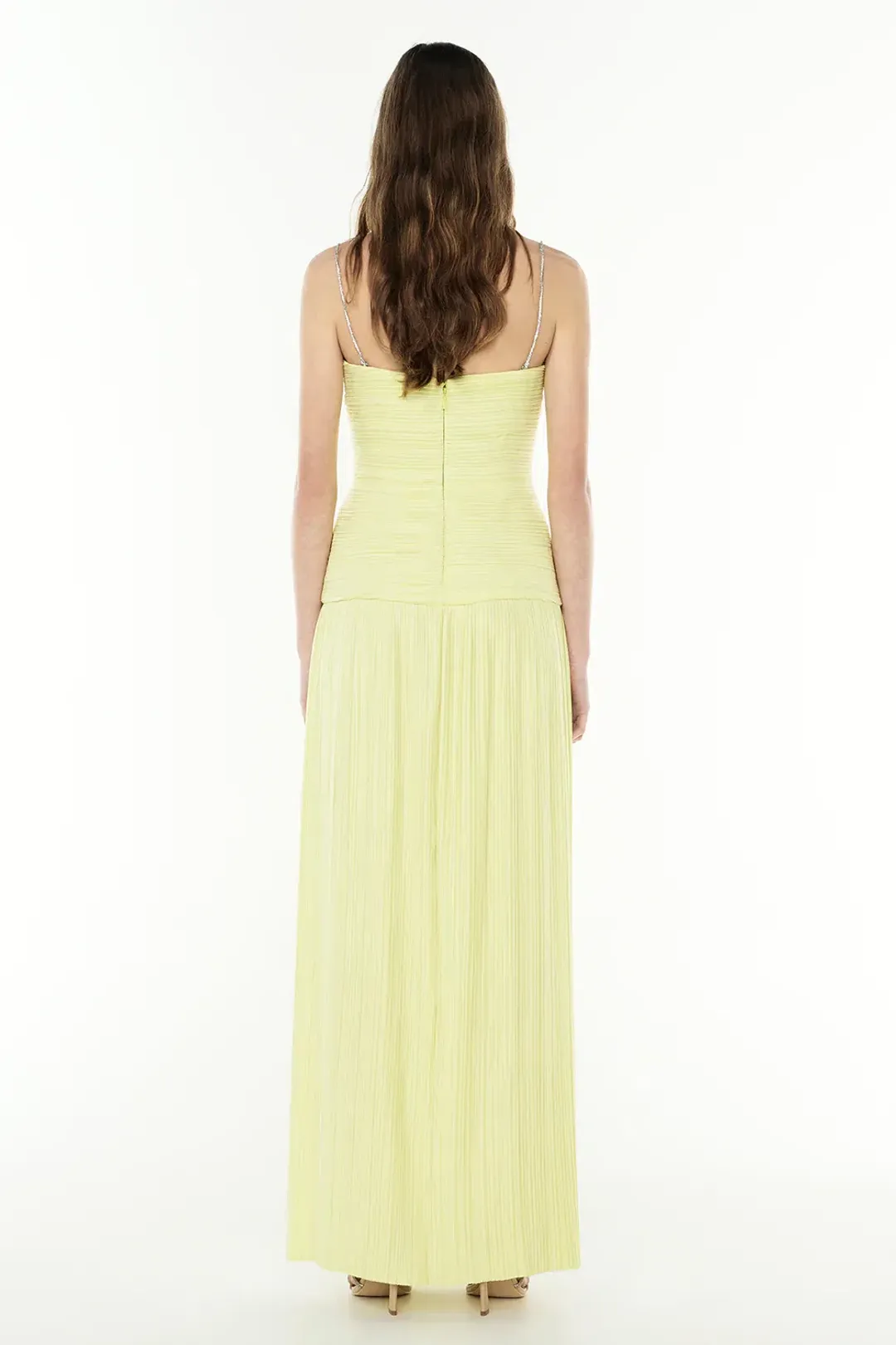 Manning cartell ROYAL DEBUT DRESS lemon size 8 for rent on The Volte - main image