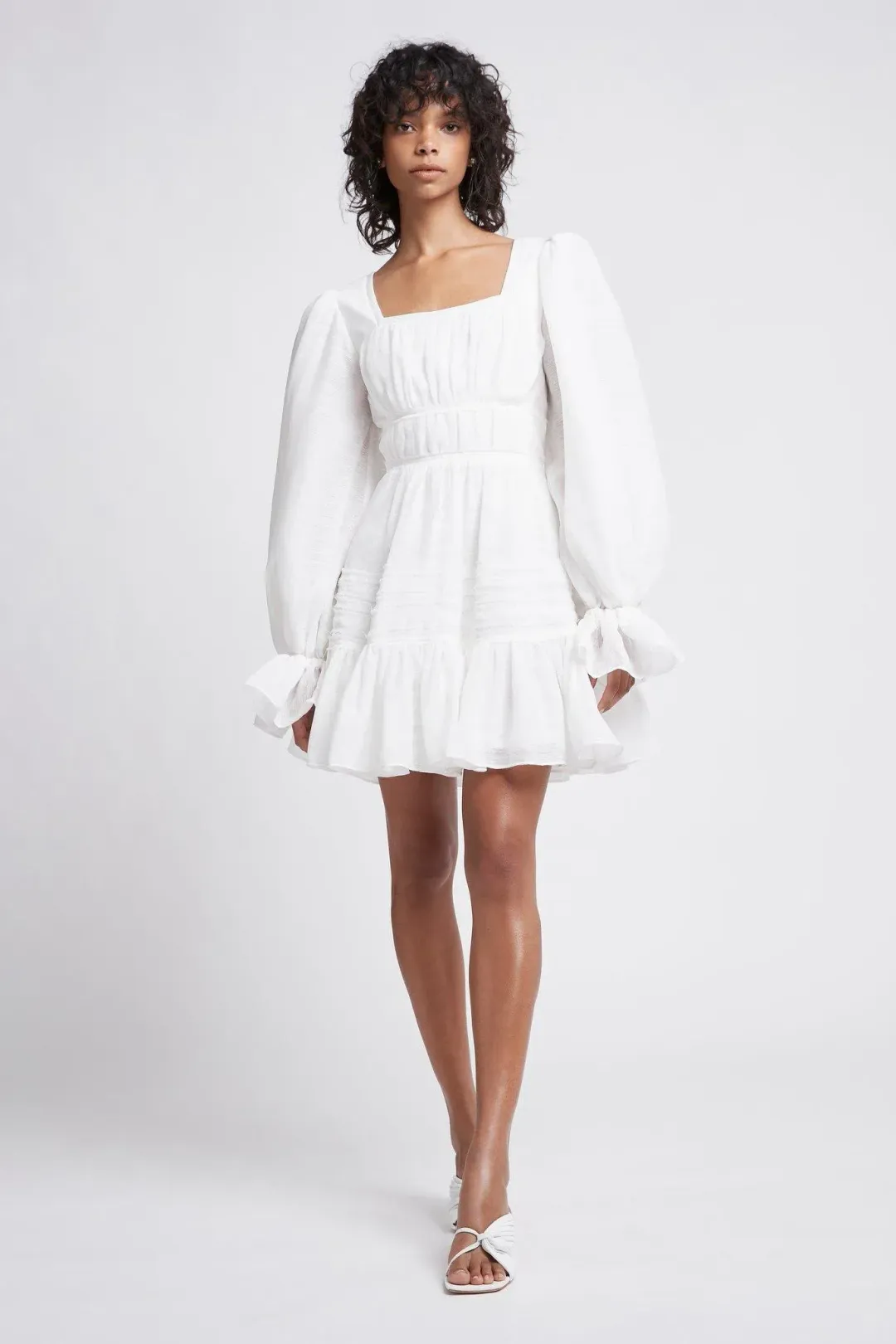 Aje Impression Dress White Size 6 for rent on The Volte - main image