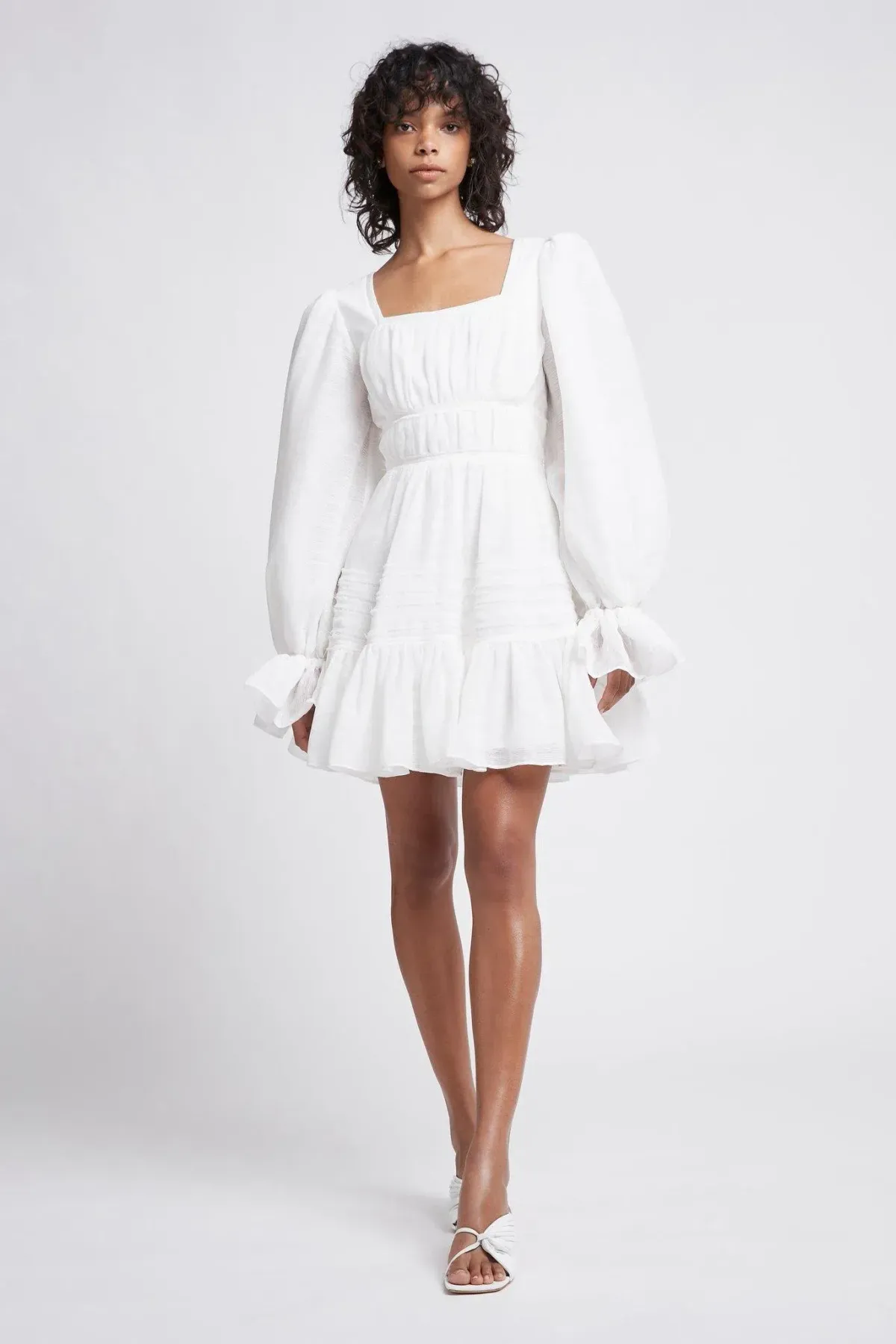 Aje Impression Dress White Size 6 for rent on The Volte - main image