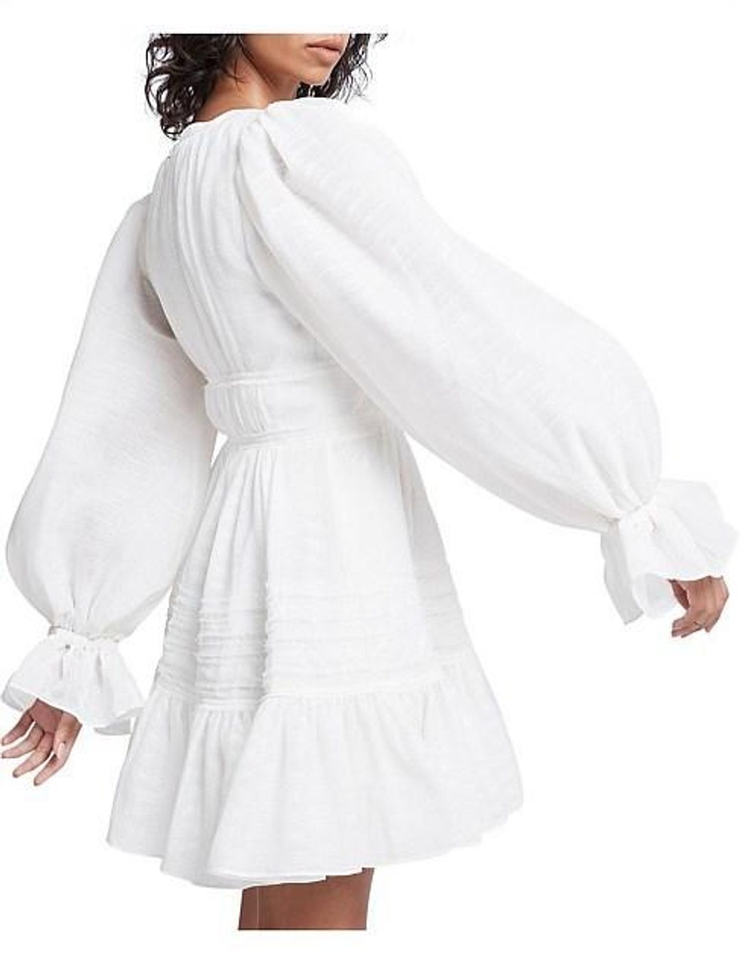 Aje Impression Dress White Size 6 for rent on The Volte - main image