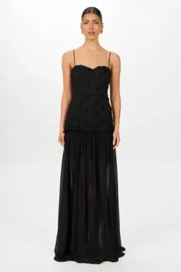 Jefre Sei Renata Maxi Dress in Black Size S for rent on The Volte - image 5