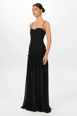 Jefre Sei Renata Maxi Dress in Black Size S for rent on The Volte - image 6