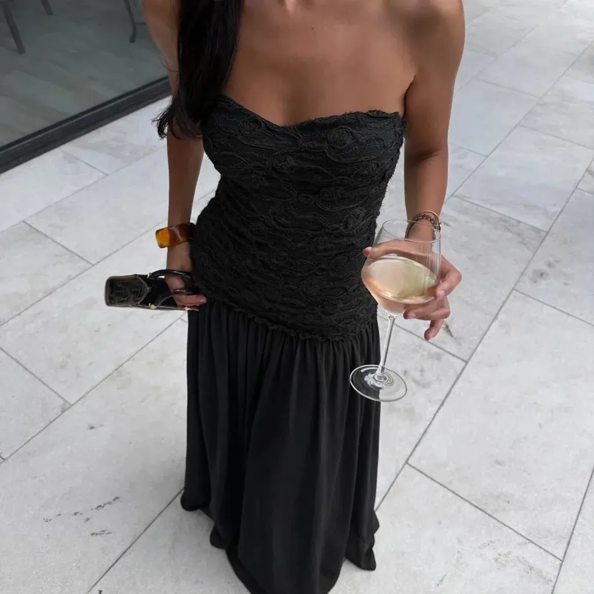 Jefre Sei Renata Maxi Dress in Black Size S - Image 1