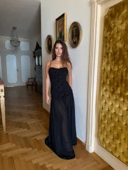Jefre Sei Renata Maxi Dress in Black Size S for rent on The Volte - image 2