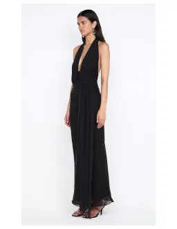 Bec and Bridge Cassis Drape Maxi Dress in Black Size 8 for rent on The Volte - image 7