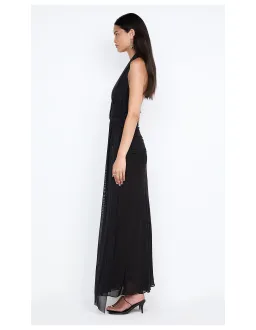 Bec and Bridge Cassis Drape Maxi Dress in Black Size 8 for rent on The Volte - image 8