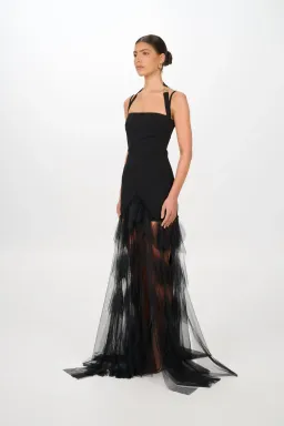 Jefre Sei Niva Gown Black Size S for rent on The Volte - image 3