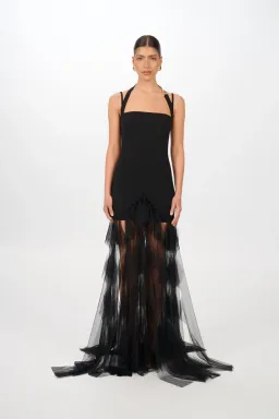 Jefre Sei Niva Gown Black Size M for rent on The Volte - image 2