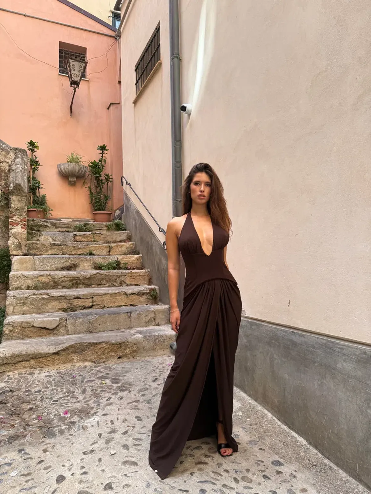 Jefre Sei Landon Gown Espresso Size XXS/AU4 - Image 6