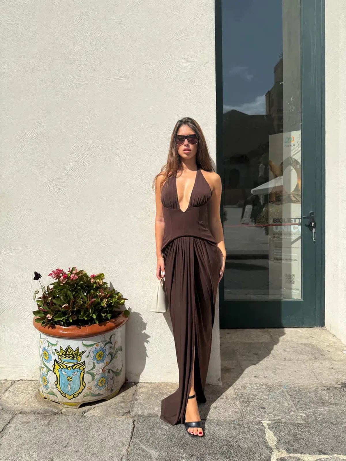 Jefre Sei Landon Gown Espresso Size XS/AU6 - Image 7