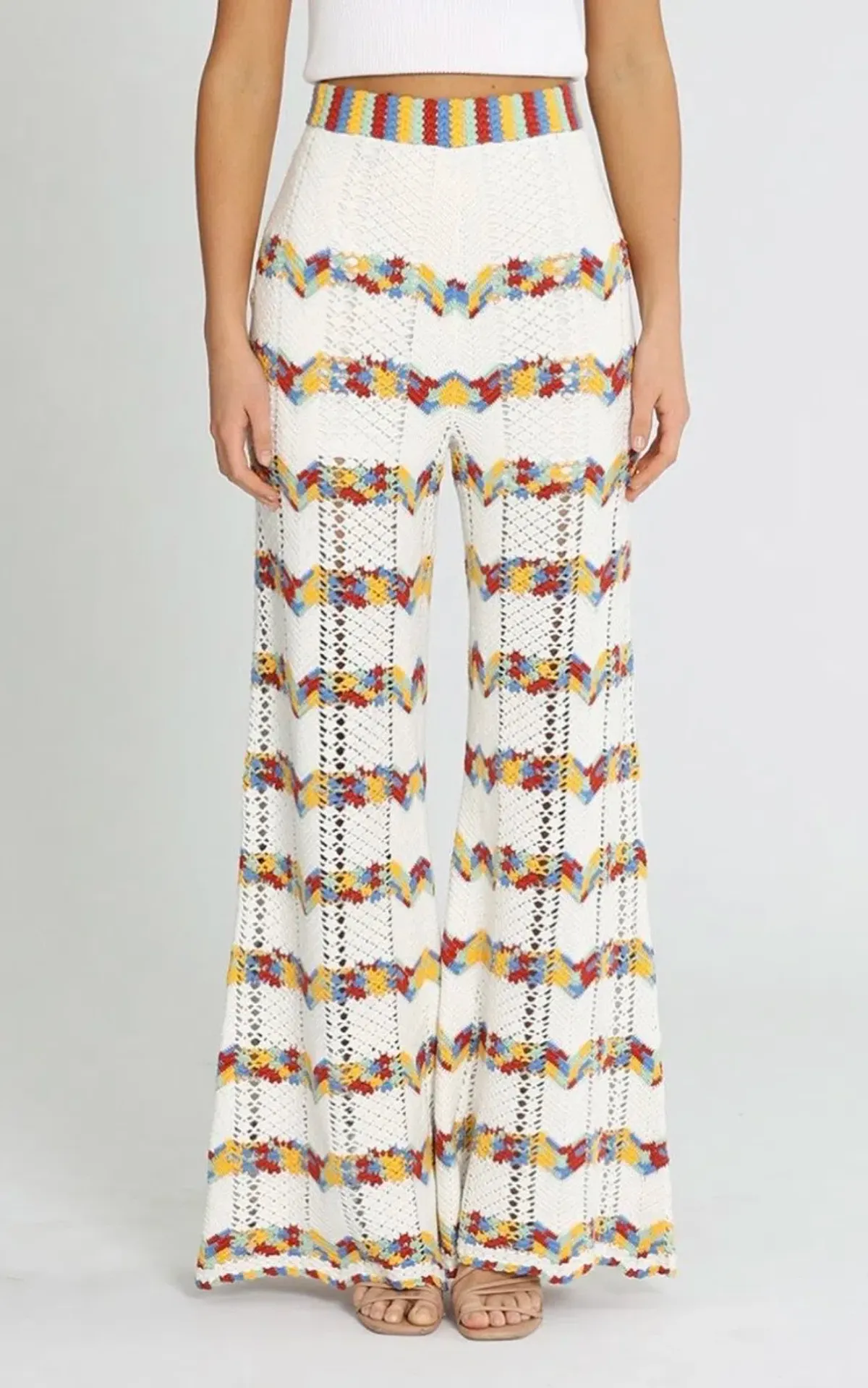 Alice McCall Sugar Me Crochet Pants Flares – Size 10 - Image 2
