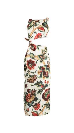 Sir The Label Ambroise Knot Dress Midi Floral Print | AU 8 for rent on The Volte - image 16