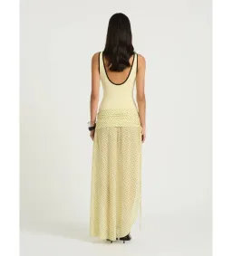 Benni Addison Maxi Dress Butter Micro Polka Size 8 for rent on The Volte - image 3