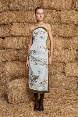 Alemais Odessa Embroidered Midi Dress Size 6 for rent on The Volte - image 1