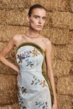 Alemais Odessa Embroidered Midi Dress Size 6 for rent on The Volte - image 2