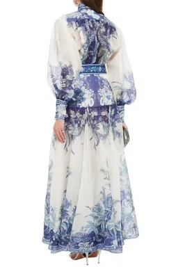 Zimmermann Glassy Billow Dress Navy Phoenix Size 0 / AU 8 for rent on The Volte - image 2